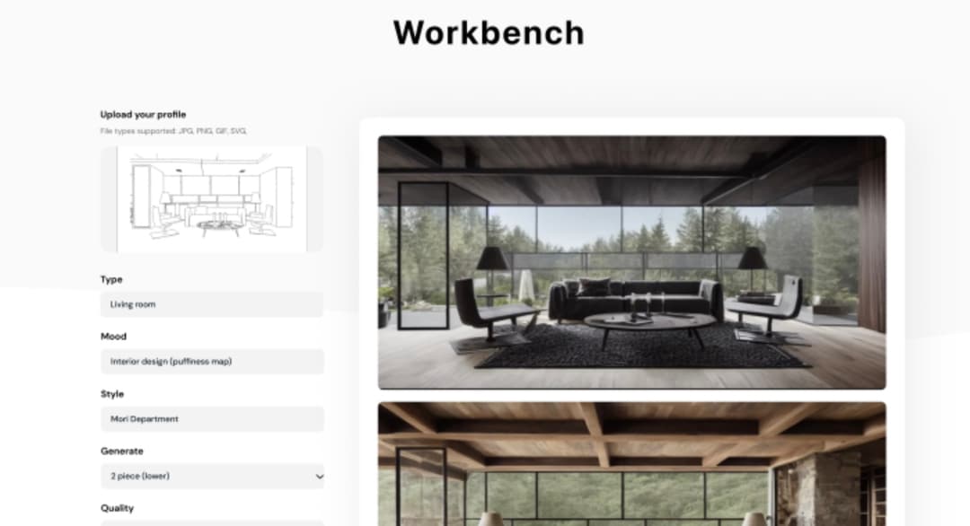 AI Interior Design Generation System